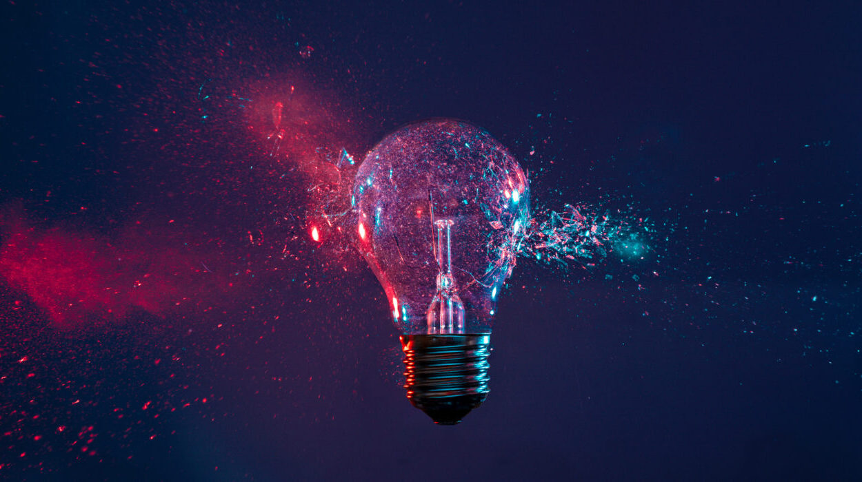 Detail of glass explosion